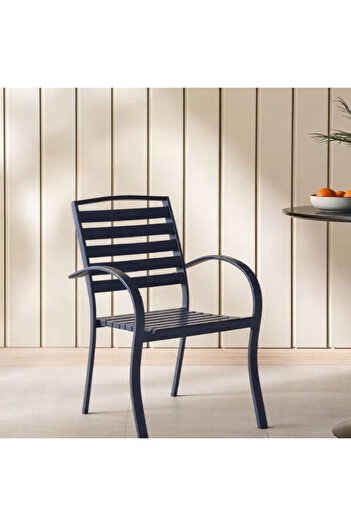 Ebticar Single chair with arms, black color