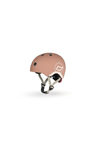 SCOOT AND RIDE Helmet Bebek Kaskı XXS-S Mocha 181206-00826