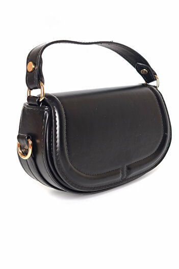 Ecrou Mini Baguette Shoulder Bag Black Matte