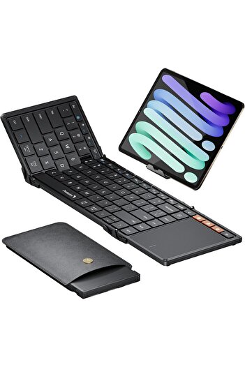 ProtoArc Foldable Keyboard with Touchpad, XK01 TP Folding Portable Keyboard