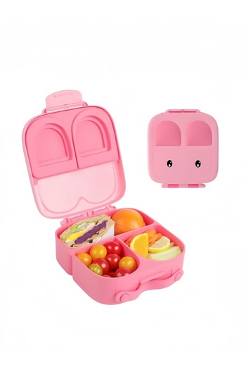 XIUWOO Children's Food Bowl Kids Lunch Box Set Portable Tableware-Purple