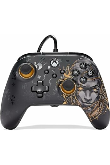 Powera Controler cu fir, Advantage Wired, Xbox Series X, S, Xbox One, PC, Fortnite: Midea, Negru