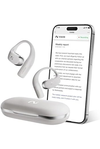 genernic OpenNote AI Recorder – Open Ear Earbuds with FlashRecord, Call Recording, Real-Time Transcription,