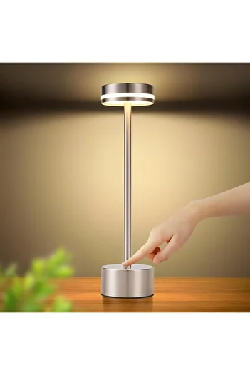 Taimi Wireless LED Table Lamp Rechargeable,Battery USB,3 Level Brightness,Restaurant,Bedroom