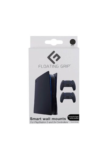 Floating Grip Console and Controller Wall Mount Black - PlayStation 5