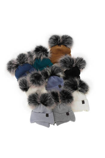 fantasialand Winter Set for Boys, Hat and Navy Scarf Randel