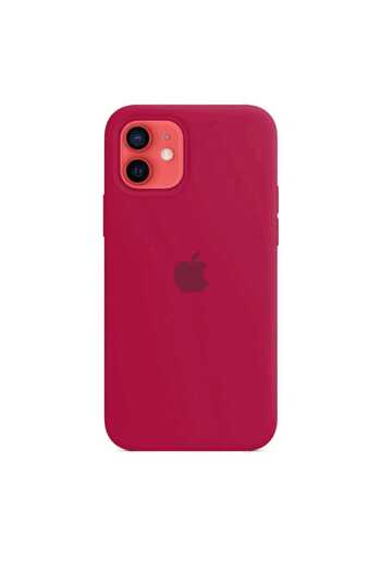 Apple Silicone Case for iPhone 12 Mini, Rose Red