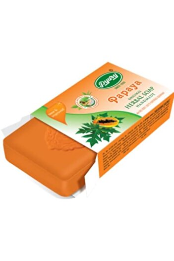 Pyary Pappaya Herbal Soap Bar 12 Pieces 75 g, Orange