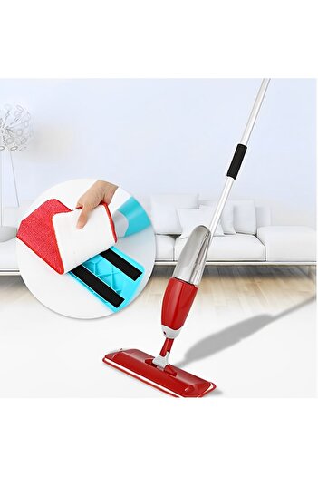 OEM Mop with sprayer, multifunctional, microfiber spray, red color