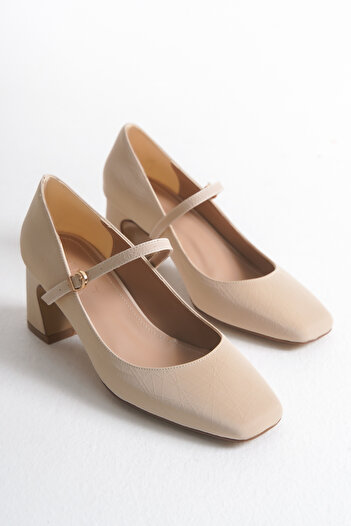 Solo Bag Women's Mary Jane Thick Heeled 5 cm Heeled Shoes