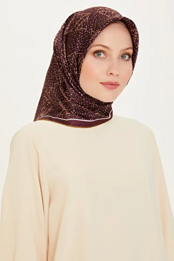 Armine Silk Scarf 9228D (Twi̇ll)-80