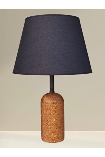DEDE Natural Brown Wooden Lamp Shade with Black Hat