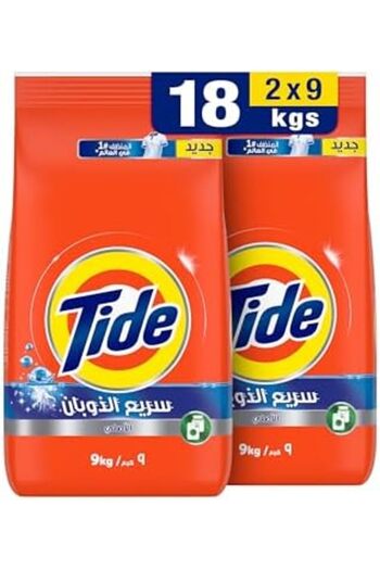 Tide Original Automatic Washing Powder for Maximum Whiteness 2 × 9 kg -