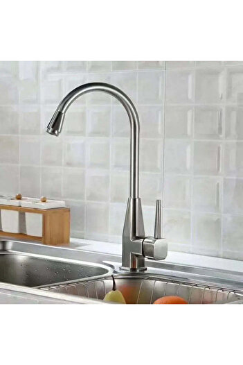 KORMAN TECHNIK Kitchen Faucet, SUS304 Stainless Steel, Satin Finish, YSQ/102