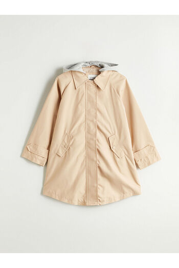 LC Waikiki Hooded Girl's Trench Coat