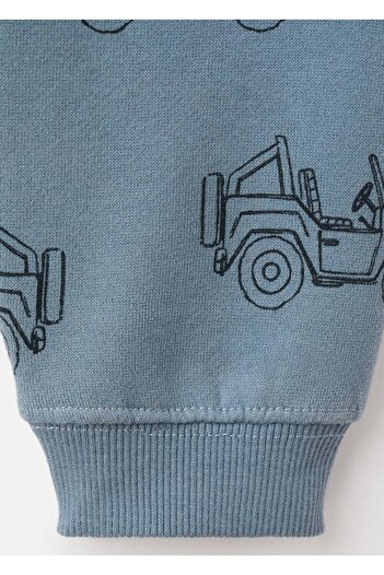 MANGO Baby Desenli pamuklu jogger pantolon