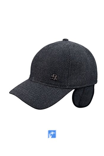 Kardelen Butik Denizli 70% Cotton 30% Acrylic, Ear Flap, Soft Fleece Lined, Adjustable Buckle Hat