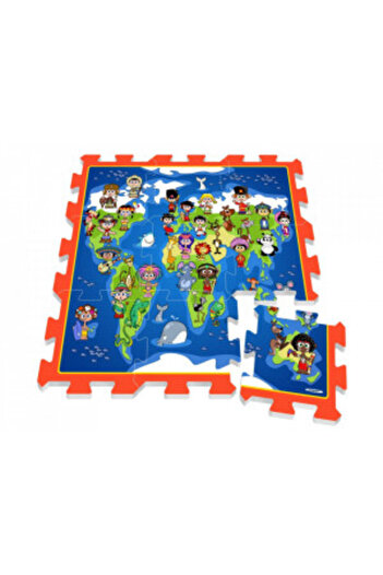 Jokomisiada Activity mat, Puzzle, foam, World Map, Children of the World