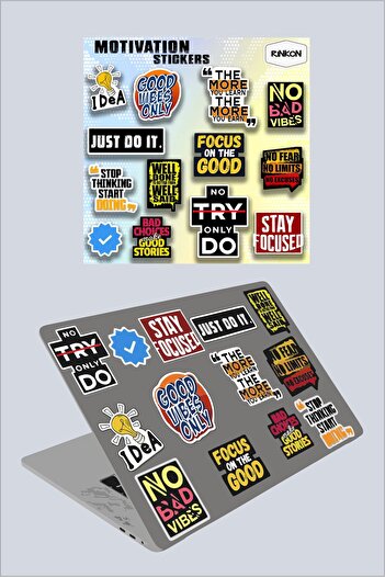 Piksel Grafik Motivational 1 Page Sticker - Laptop Notebook, Water Bottle, Agenda Sticker