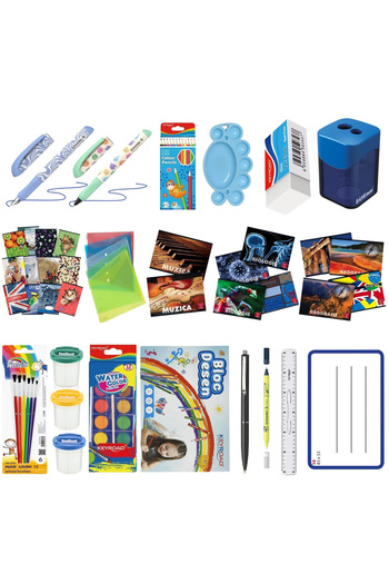 Micostore Pack of 23 premium school supplies, 3rd grade, III, Schneider, Pigna