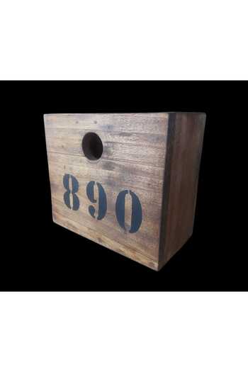 kho military design 22X11.5X19 Cm. Natural Wooden Organizer Model