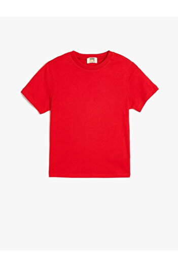 Koton Crew Neck Short Sleeve Cotton Basic T-Shirt