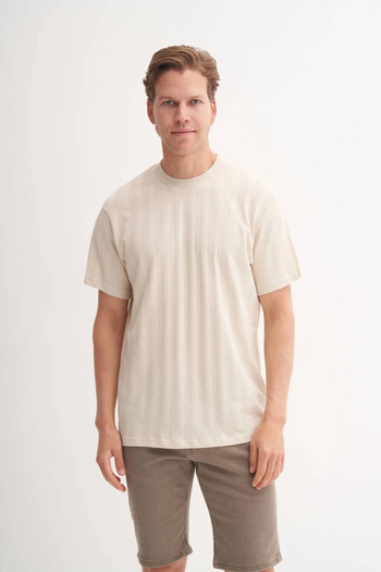Cazador Μπλουζάκι Polo Neck Regular Fit Cotton Textured T-shirt 4277