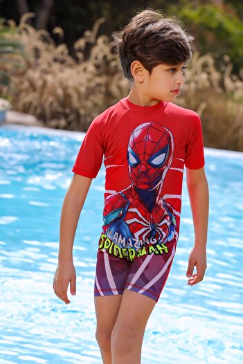 La Mer Cartoon print kids swimsuit provides protection and style while swimming
