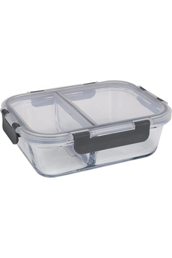 erorex Food Storage Container Rf9215 1000Ml Transparent Glass Food Container Reusable, Airtight Storage