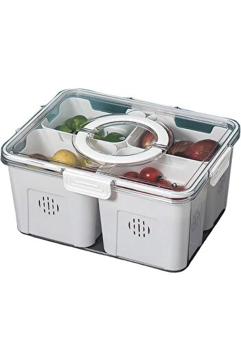 erorex Fridge Fruit Storage Containers, Fridge Organizer Lids, Stackable Refrigerator Organizer Bins,