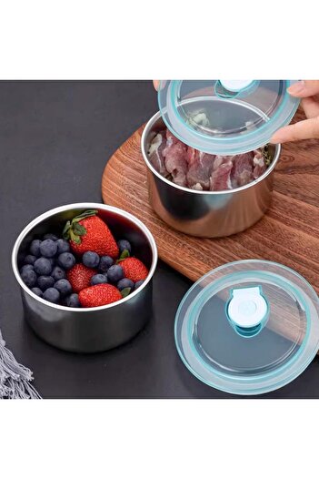 erorex 6 Pack Stainless Steel Food Storage Box Container, Meal Prep Container, Leak Plastic Lid Dishwasher