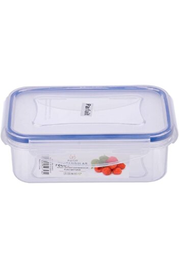 erorex Rectangular Airtight Leak Proof Food Container Clear And Blue 0.5 Liter Yh151005Pp1