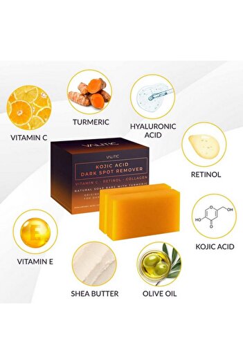 KOJIC ACID Valitek Kojic Acid Soap for Dark Spot Removal and Skin Lightening - 2 Pieces 200g
