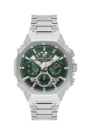 Daniel Klein Dk.1.14000-3 Exclusive All Functions Active Steel Case Steel Cord 3 Atm Water Resistant
