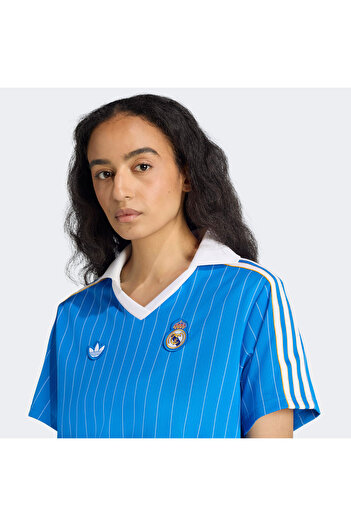 adidas Real Madrid Fc Madrid Icon DrEssential Kadın Mavi Elbise