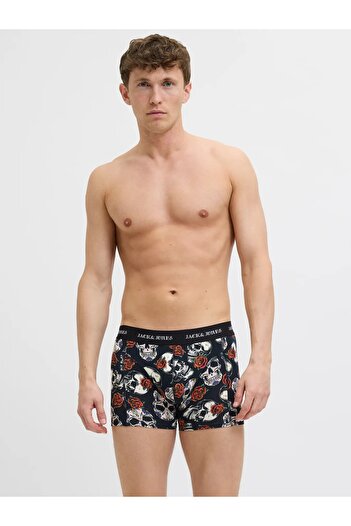 Jack & Jones Jacmurphy Skull Men's Titan Black 3-Piece Boxer Set