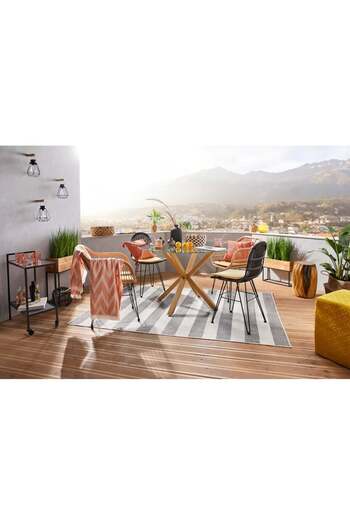 Otto Indoor-outdoor carpet Alan Andas, polypropylene, brown/cream, 280 x 380 cm