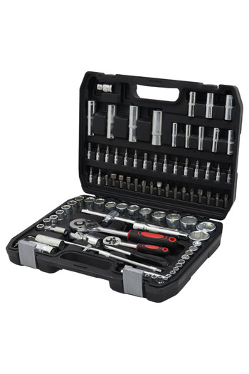Generic 94-piece tool set includes wrenches and assorted keys.