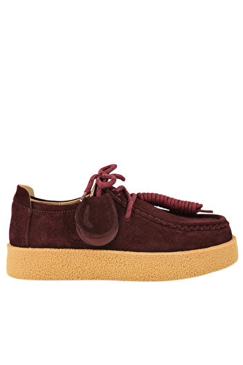 FEELİNG Casual shoes, women, FEELING, T003 burgundy, nubuck leather 40