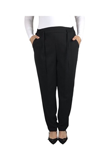 ECE GİYİM Women's Waist Elastic Tube Leg Trousers