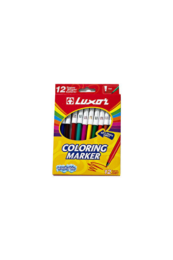 Luxor Carioca Coloring Markers, 12 colors/box, set of 5 boxes