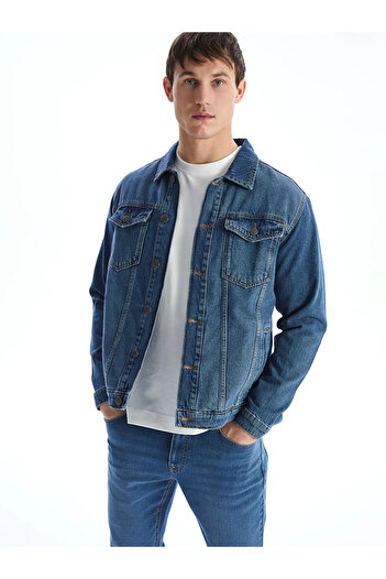 LC Waikiki Lcw Jeans Indigo Standard Fit Men's Jean Jacket