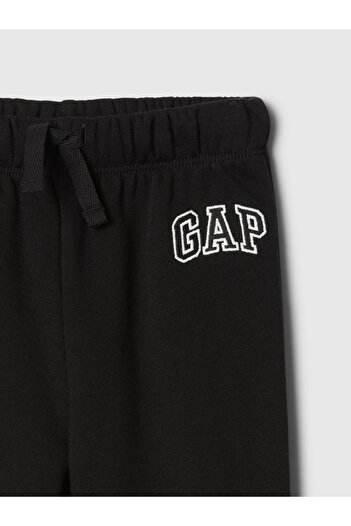 GAP Erkek Bebek Siyah Logo Fleece Jogger Eşofman Altı