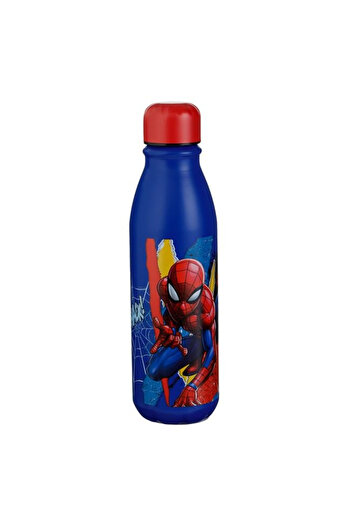 Micostore Kids School Water Bottle, 600 ml, Aluminum, Water Bottle, Blue, Spiderman, Screw Cap
