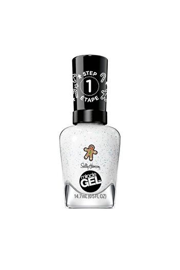 Sally Hansen Miracle Gel Holiday Whisk You a Merry Xmas White Glitter Nail Polish # 911