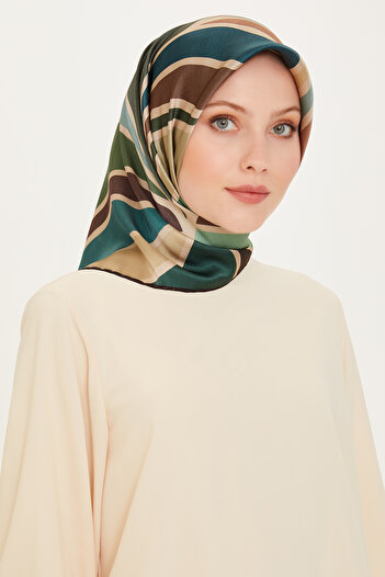 Armine Silk Scarf 9232D (Twi̇ll)-33