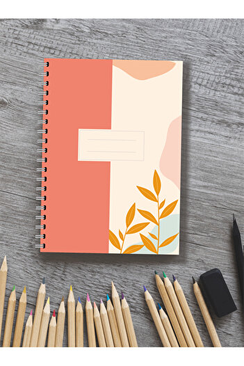 BULUT DİJİTAL 80 Sheets - A4 Spiral Cardboard Cover - Set of 4 - Checkered - School Notebook