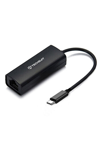 Techsuit Adaptor USB-C Male la RJ45 LAN Port Female 100Mbps AC20