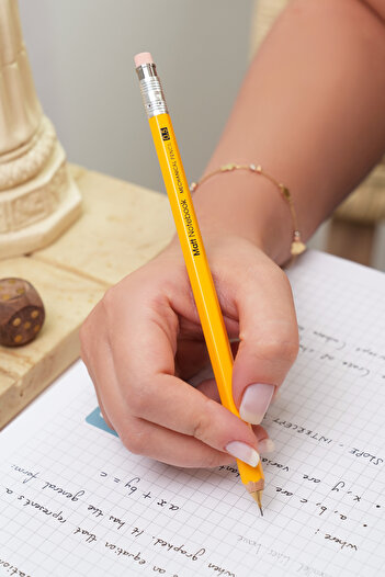 Matt Notebook Premium Ahşap Gövdeli Versatil Uçlu Kalem 0.5 mm Sarı