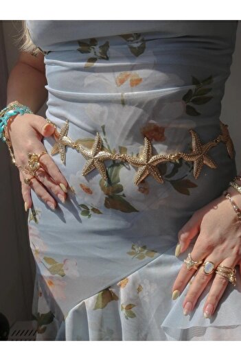 Reorah Collection Big Golden Starfish Belt